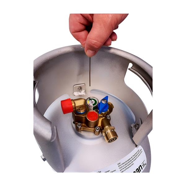 Montage Bluetooth sensor op LPG-fles